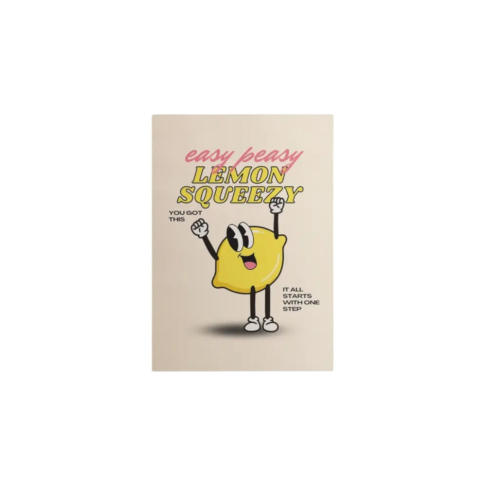 “Easy Peasy Lemon Squeezy” Physical Poster, Wall Art, Kids Poster