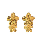 Flower Earrings 18K Gold Plated Stainless Steel Waterproof