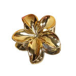 Hawaiian Flora Hair Claw Clip Available in Gold & Silver