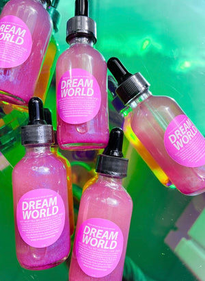 Dream World | 2 oz Bath & Body Oil | Crystal Infused