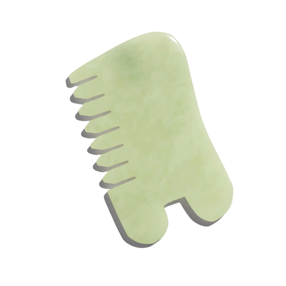 Jade Massage Comb + Gua Sha