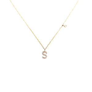 Diamond Initial “S” Necklace