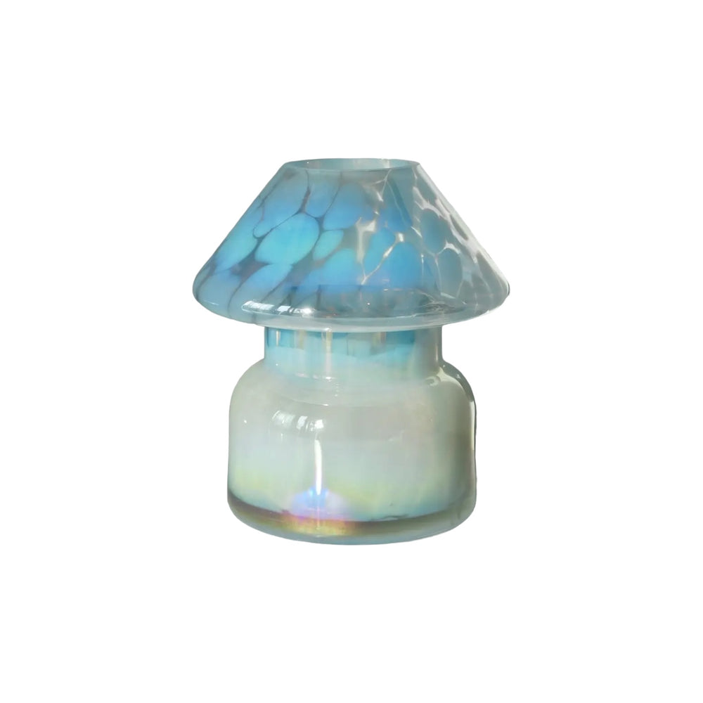 Sky Blue Mushroom Candle Lamp