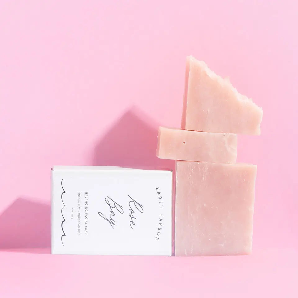 Facial Soap: Pink Sea Clay + Rose