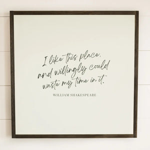 “I Like This Place” Wall Art