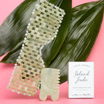 Jade Massage Comb + Gua Sha