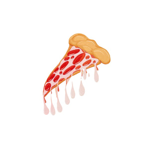 Drippy Pizza Clear Sticker