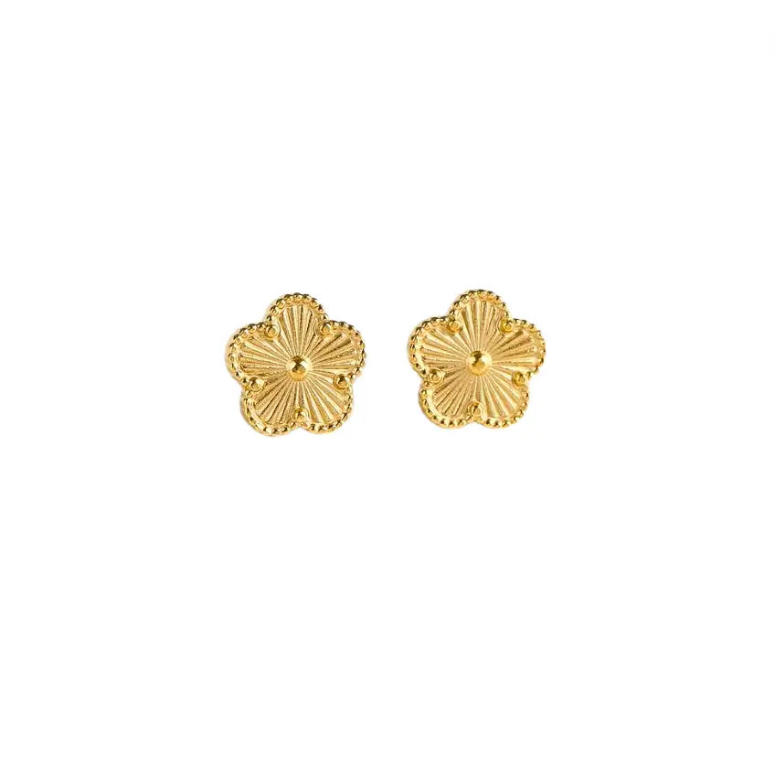 Clover Stud Earrings - Available in Gold & Silver