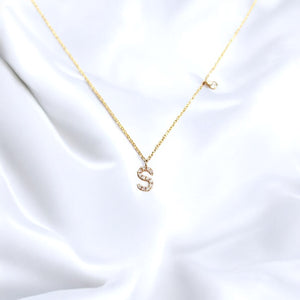 Diamond Initial “S” Necklace