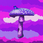 Mushroom Moonrise Art Print