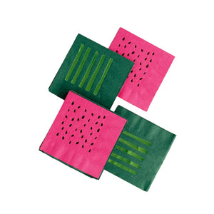 Watermelon Cocktail Paper Beverage Napkins - Set of 20