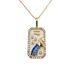 Aquarius Astrological Zodiac Necklace