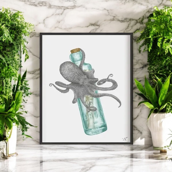 Pip Verdad Common Octopus Wall Art