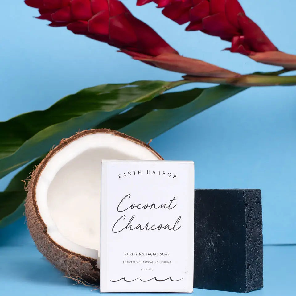 Facial Soap: Coconut Charcoal + Spirulina