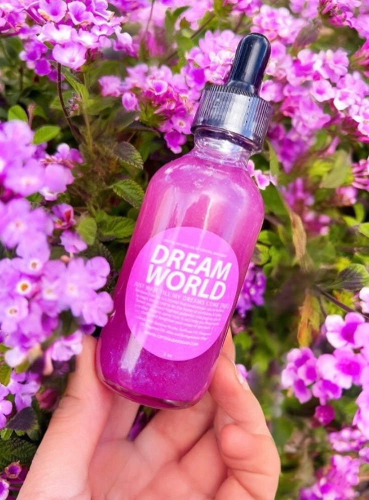 Dream World | 2 oz Bath & Body Oil | Crystal Infused