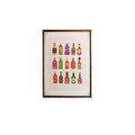 Hot Sauce Bottles Physical Poster Wall Art Kitchen Poster